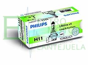 Philips 12362LLECOC1 - H11 Longlife Ecovision Caja C1 12V  Philips 12362LLECOC1